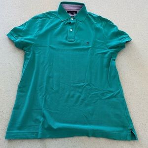 Tommy Hilfiger Custom Fit Medium Green Polo